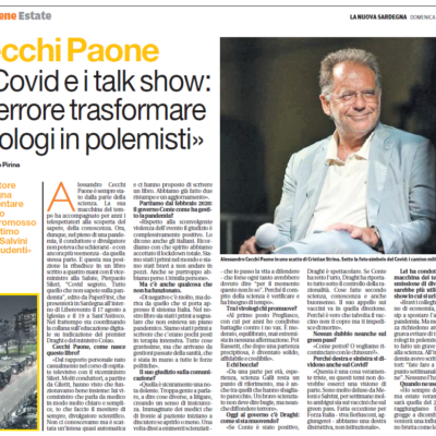 Il covid e il talk show...- N. S. 8.8.21