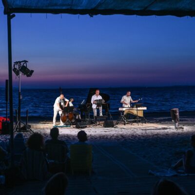 32.Blue Tango Quartet alla spiaggia di Is Solinas al tramonto